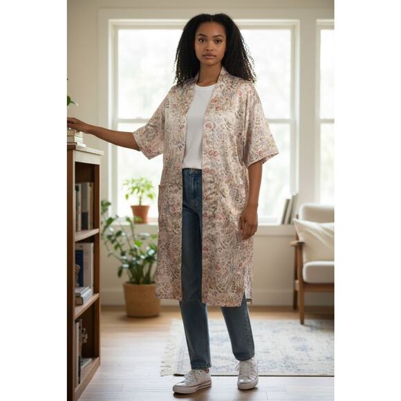 Ace International Woman's Satin Kimono Robe L to XL - Picture 2 of 6